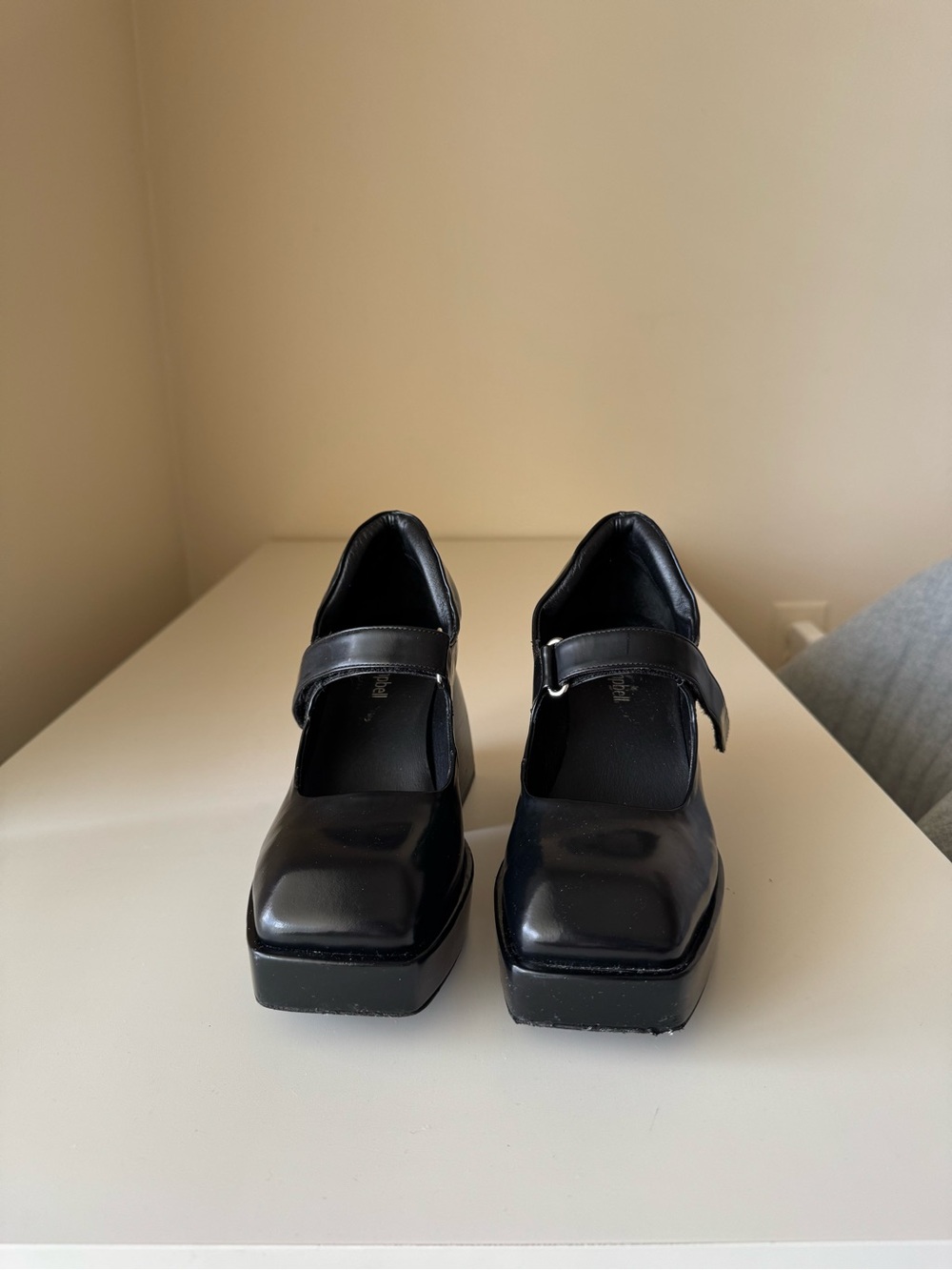 Jeffrey Campbell Reine Platform Mary Jane Pump - Black 6.5 - Picture 2 of 9